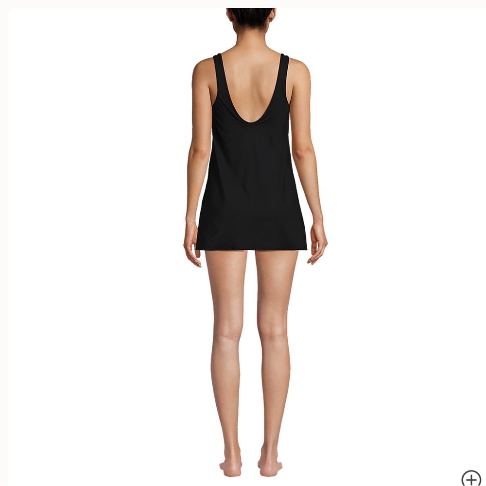 Lands end scoop neck mini swim dress - Picture 4 of 5